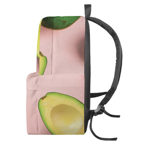 Avocado Cut In Half Pattern Print Backpack