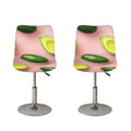 Avocado Cut In Half Pattern Print Bar Stool Covers