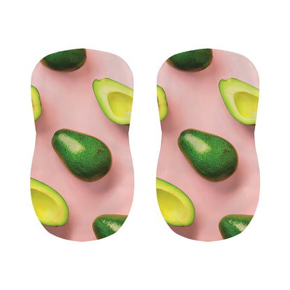 Avocado Cut In Half Pattern Print Bar Stool Covers