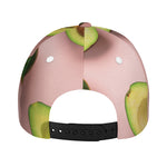 Avocado Cut In Half Pattern Print Baseball Cap