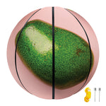 Avocado Cut In Half Pattern Print Basketball