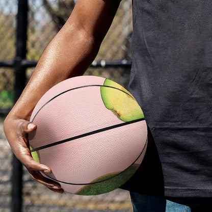 Avocado Cut In Half Pattern Print Basketball