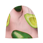 Avocado Cut In Half Pattern Print Beanie