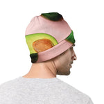 Avocado Cut In Half Pattern Print Beanie