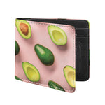 Avocado Cut In Half Pattern Print Bifold Wallet