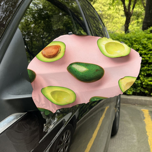 Avocado Cut In Half Pattern Print Car Side Mirror Covers