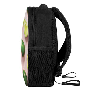 Avocado Cut In Half Pattern Print Casual Backpack