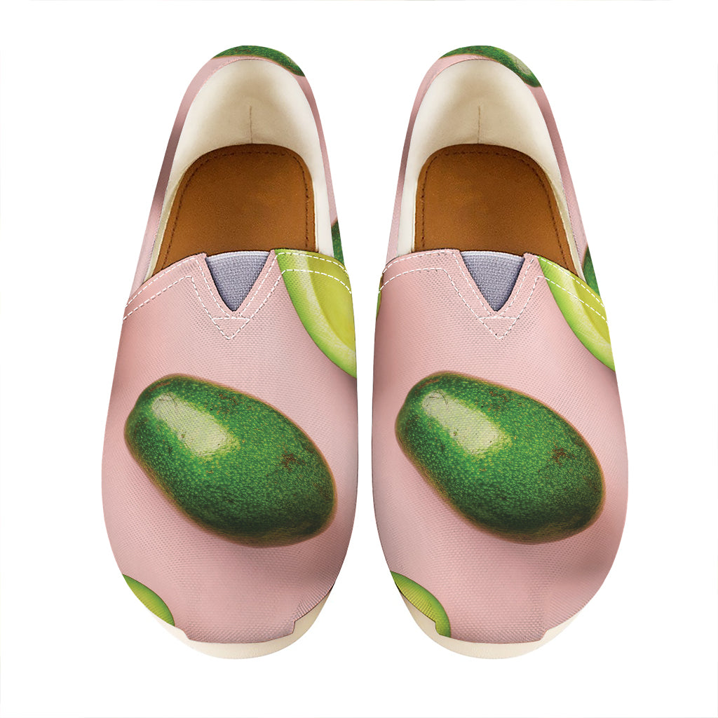 Avocado Cut In Half Pattern Print Casual Shoes