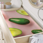 Avocado Cut In Half Pattern Print Changing Pad Cover