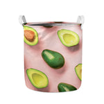 Avocado Cut In Half Pattern Print Collapsible Laundry Basket