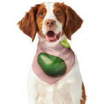 Avocado Cut In Half Pattern Print Dog Bandana