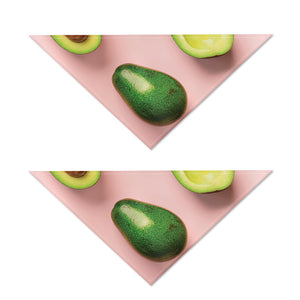 Avocado Cut In Half Pattern Print Dog Bandana