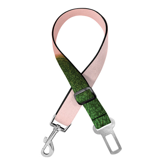 Avocado Cut In Half Pattern Print Dog Seat Belt