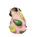 Avocado Cut In Half Pattern Print Dog Zip Up Jacket