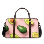 Avocado Cut In Half Pattern Print Duffle Bag