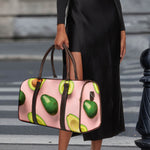 Avocado Cut In Half Pattern Print Duffle Bag