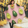 Avocado Cut In Half Pattern Print Foldable Umbrella