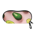 Avocado Cut In Half Pattern Print Glasses Case