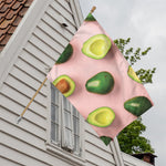 Avocado Cut In Half Pattern Print House Flag