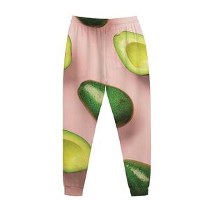 Avocado Cut In Half Pattern Print Jogger Pants