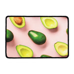 Avocado Cut In Half Pattern Print Kitchen Mat