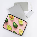 Avocado Cut In Half Pattern Print Laptop Sleeve