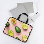 Avocado Cut In Half Pattern Print Laptop Sleeve With Handle