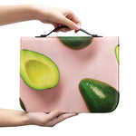 Avocado Cut In Half Pattern Print Leather Bible Cover