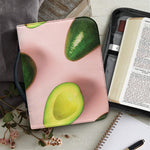 Avocado Cut In Half Pattern Print Leather Bible Cover