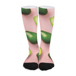 Avocado Cut In Half Pattern Print Long Socks