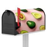 Avocado Cut In Half Pattern Print Mailbox Cover