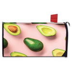 Avocado Cut In Half Pattern Print Mailbox Cover