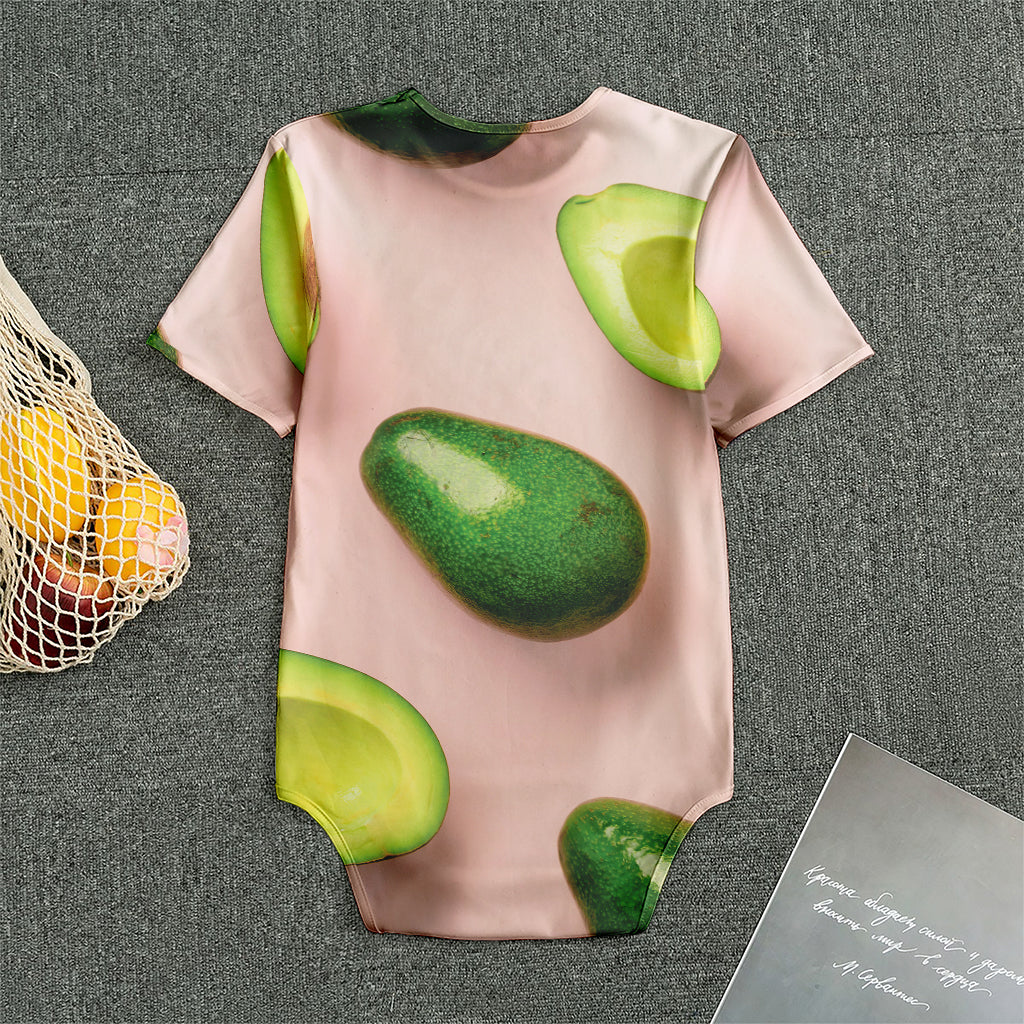 Avocado Cut In Half Pattern Print Men's Bodysuit