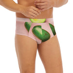 Avocado Cut In Half Pattern Print Men's Briefs