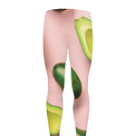 Avocado Cut In Half Pattern Print Men's leggings