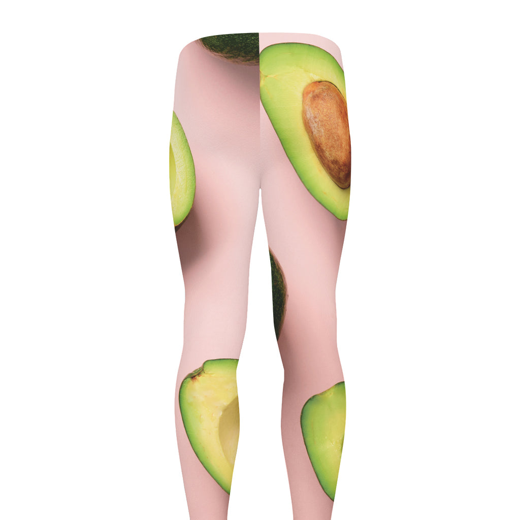 Avocado Cut In Half Pattern Print Men's leggings