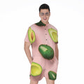 Avocado Cut In Half Pattern Print Men's Romper