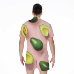 Avocado Cut In Half Pattern Print Men's Rompers