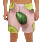 Avocado Cut In Half Pattern Print Men's Split Running Shorts