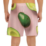 Avocado Cut In Half Pattern Print Men's Split Running Shorts