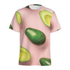 Avocado Cut In Half Pattern Print Men's Sports T-Shirt