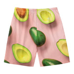 Avocado Cut In Half Pattern Print Men's Swim Trunks