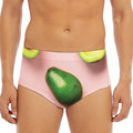 Avocado Cut In Half Pattern Print Men's Triangle Swim Briefs