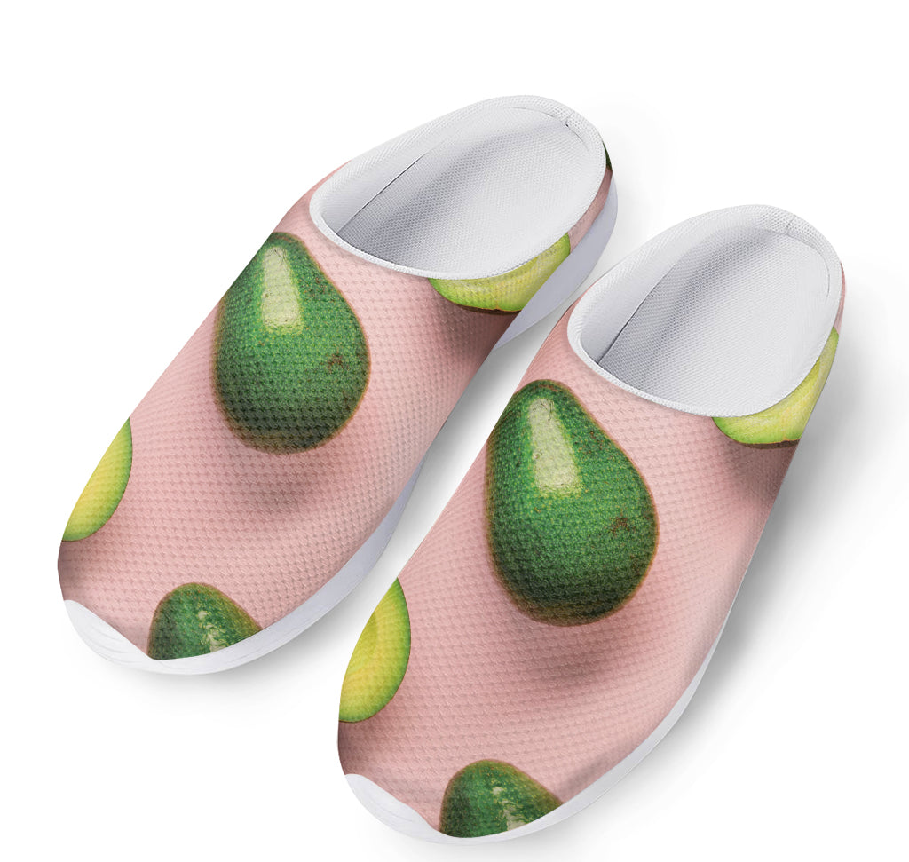 Avocado Cut In Half Pattern Print Mesh Casual Shoes