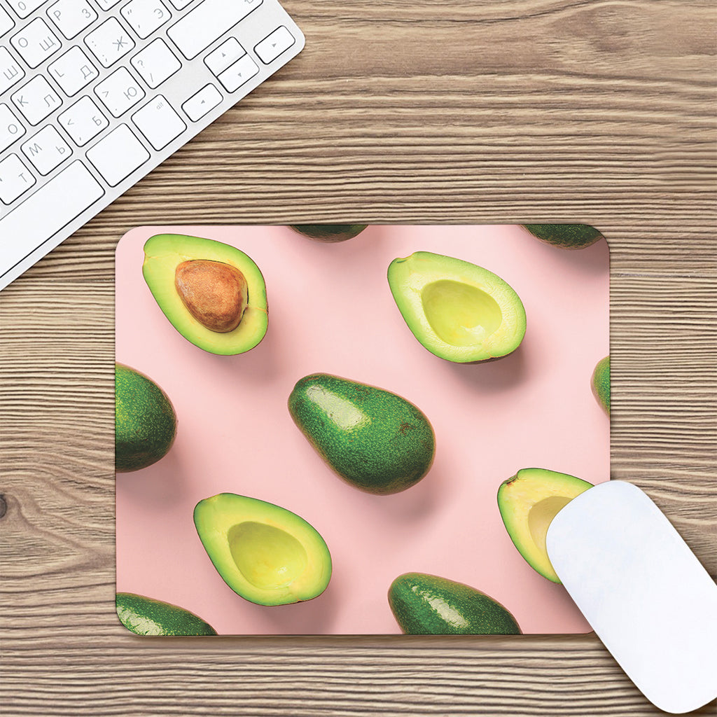 Avocado Cut In Half Pattern Print Mouse Pad