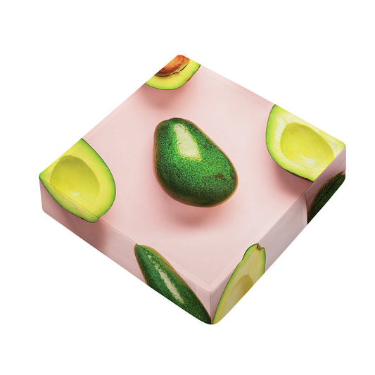 Avocado Cut In Half Pattern Print Outdoor Seat Cushion Cover