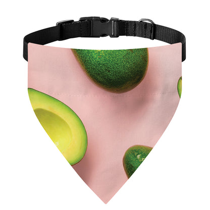 Avocado Cut In Half Pattern Print Over The Collar Dog Bandana