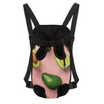 Avocado Cut In Half Pattern Print Pet Carrier Backpack