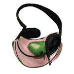 Avocado Cut In Half Pattern Print Pet Sling Carrier