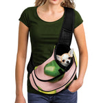 Avocado Cut In Half Pattern Print Pet Sling Carrier